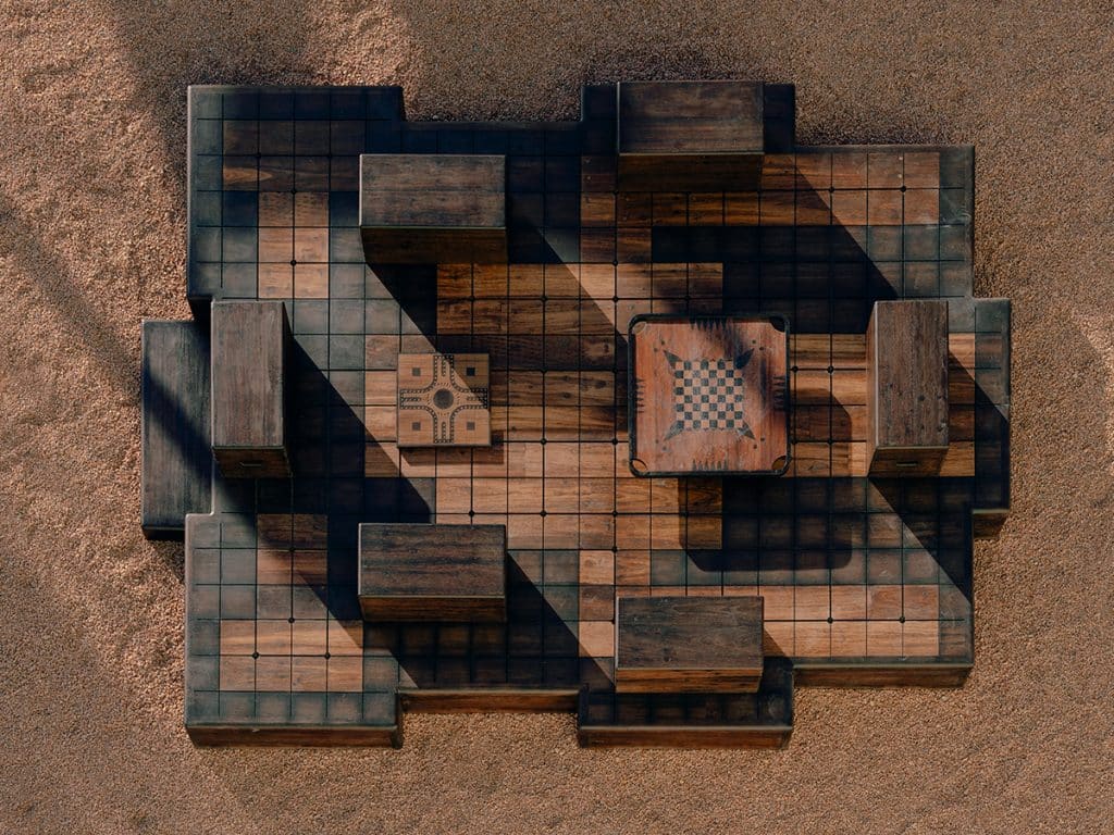 Modular installation in the desert