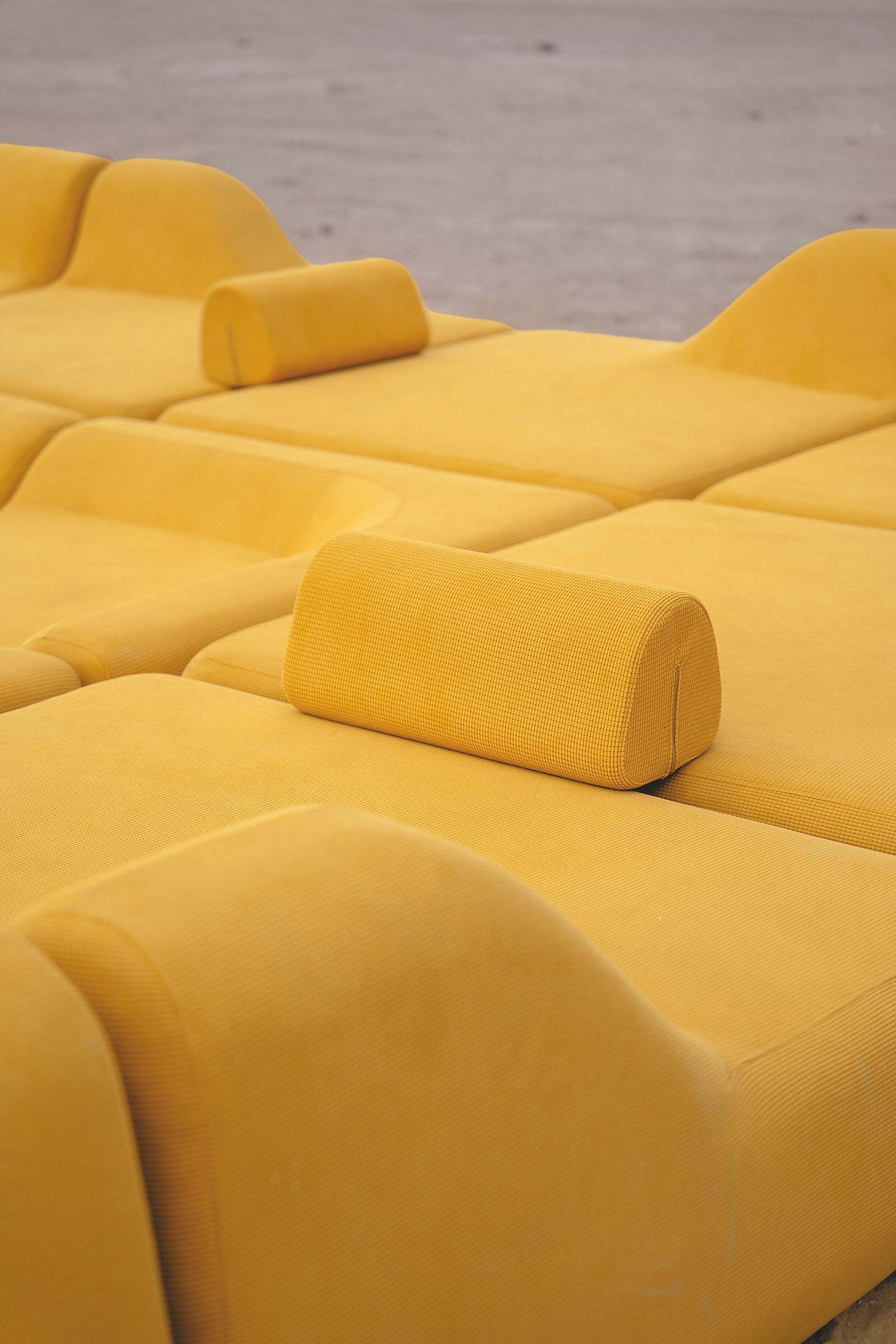 Modular seating in a public space